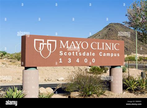 Sign outside the Mayo Clinic, Scottsdale, Arizona, USA Stock Photo - Alamy