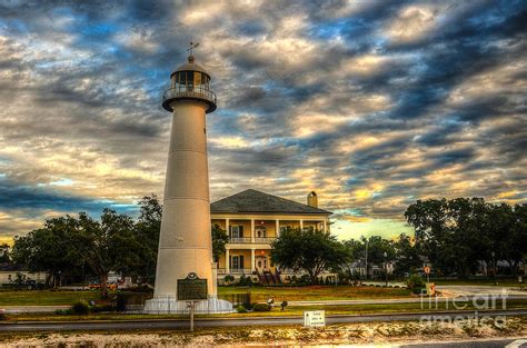 Biloxi Lighthouse And Welcome Center Photograph by Maddalena McDonald