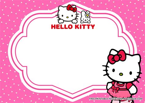 10+ FREE Personalized Hello Kitty Invitation Templates | FREE Printable Birthday Invitation ...