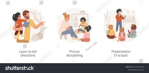 Kids Communication Skills Isolated Cartoon Vector Stock Vector (Royalty Free) 2152572237 ...