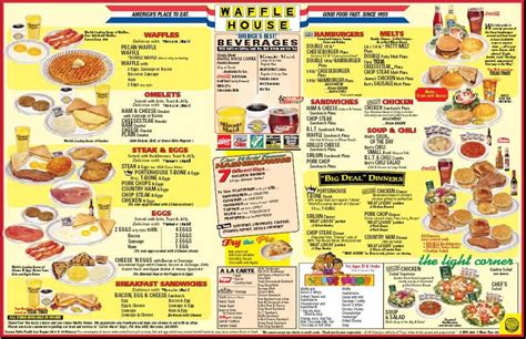 Members Only Waffle House Menu