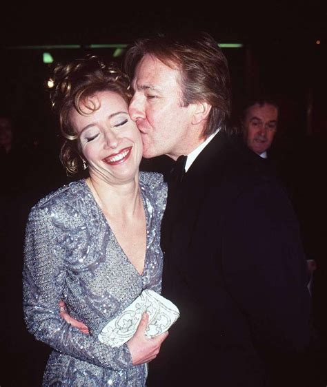 1997 - Alan Rickman with Emma Thompson at a "Sense & Sensibility" premiere. Emma Thompson ...