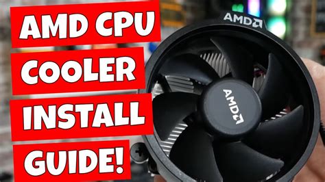 How To Install OR Remove AMD Ryzen AM4 CPU Stock Cooler, Clip On Style ...