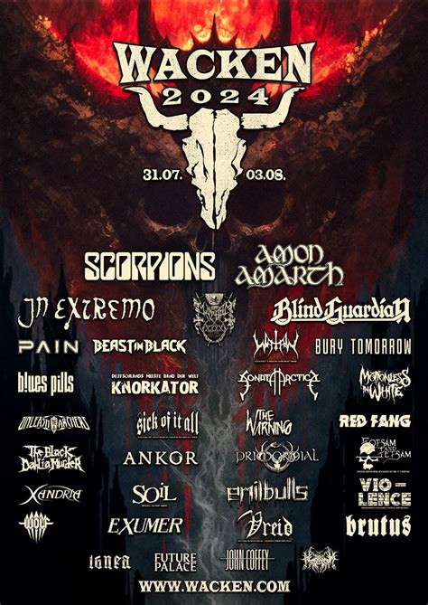 Wacken announces first batch of bands for 2024 edition: Tickets to go ...