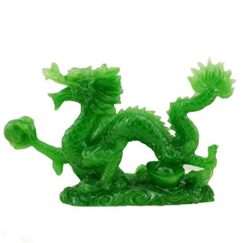 Resin Jade Dragon Statue for your Home Decoration