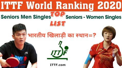 ITTF World Ranking 2020 | ITTF Top Player | International Table Tennis Federation - YouTube