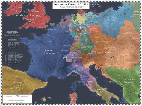 Napoleonic Europe - 1803 - Third Coalition by Cyowari on DeviantArt