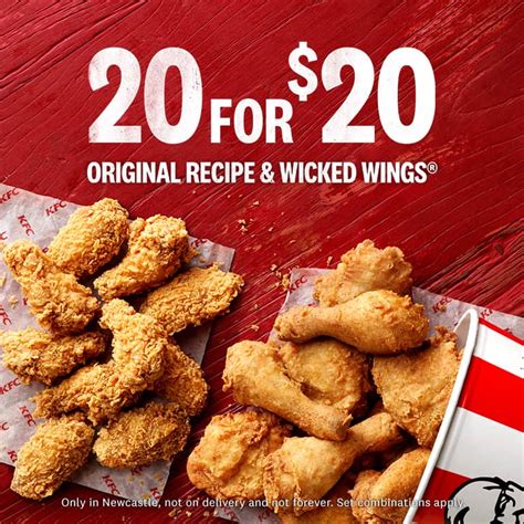 DEAL: KFC - 20 for $20 - 10 Pieces Original Recipe + 10 Wicked Wings (Newcastle Only) | frugal feeds