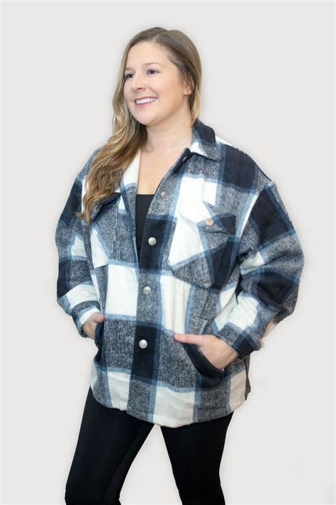 Blue Plaid Jacket – Untamed Boutique