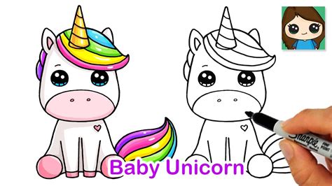 Draw So Cute Coloring Pages Unicorn - pic-connect