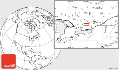 Blank Location Map of Combermere