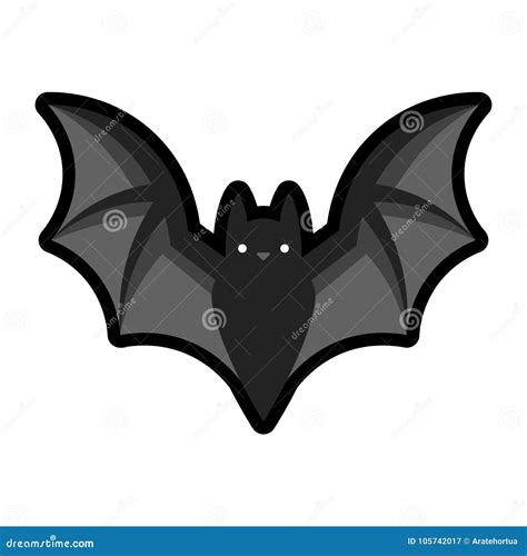 Cartoon Bat Emoji Isolated on White Background Stock Illustration - Illustration of evil ...