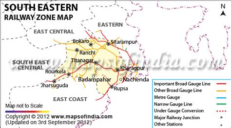 Rail Map South East | Color 2018