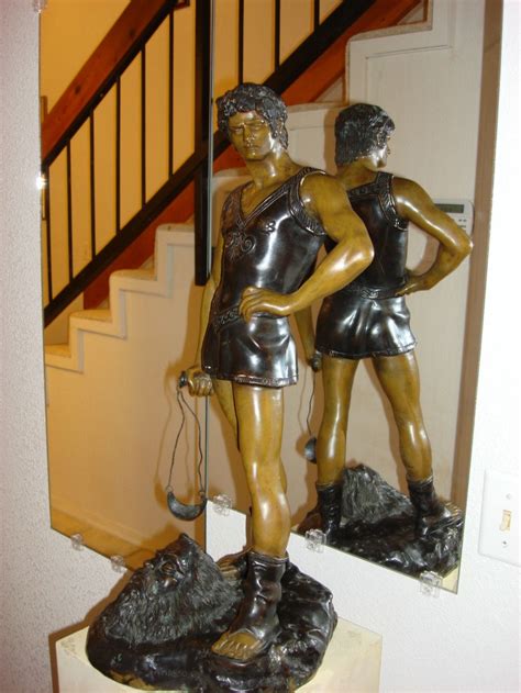 David and Goliath Statue Original by Amassoulle Bronze Statue | eBay ...