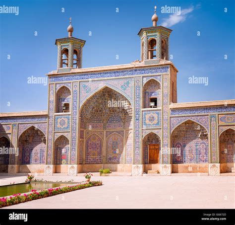 Nasir al-Mulk Mosque or pink Mosque in Shiraz, Iran Stock Photo - Alamy