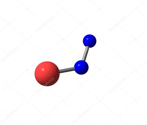 Nitrous oxide molecular structure isolated on white Stock Photo by ©olla.davies 51408799