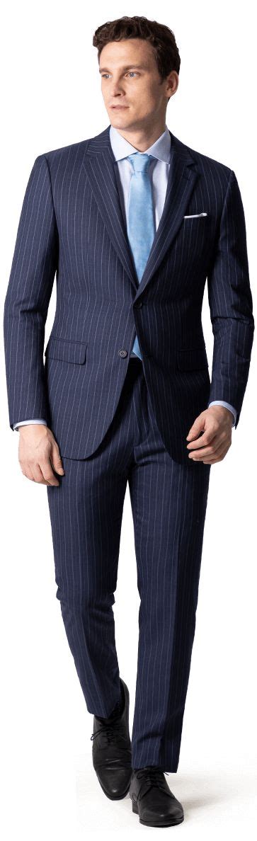 Men's Pinstripe Suits Online - Hockerty