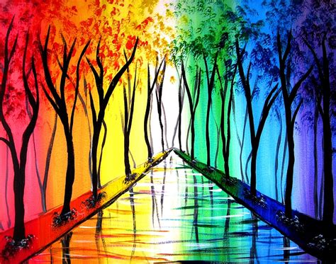 Paint Nite: Rainbow Road