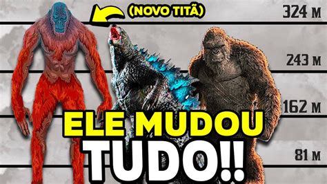 VERDADEIRA ALTURA do SCAR KING em GODZILLA x KONG: O NOVO IMPERIO - YouTube