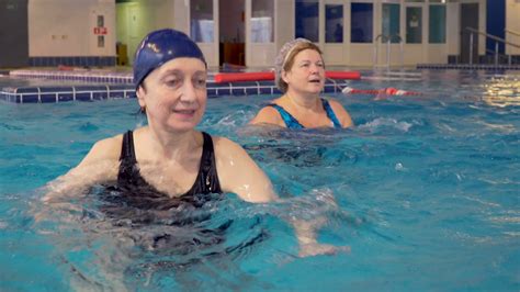 Group Of Senior Women Doing Aqua Aerobics Stock Footage SBV-331865952 - Storyblocks