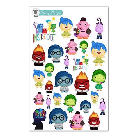 Inside Out Stickers Disney Planner Stickers