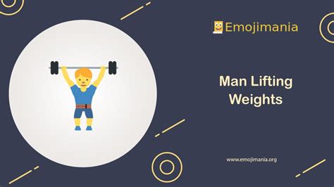 🏋️‍♂️ Man Lifting Weights emoji Copy & Paste - Emojimania