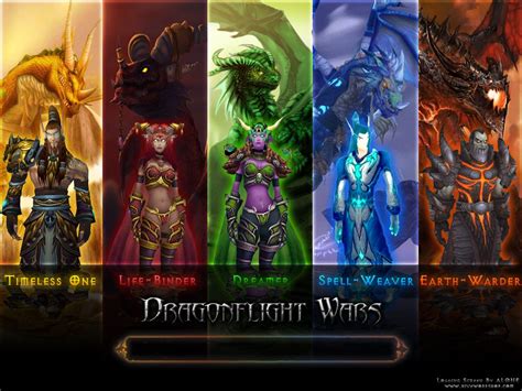 Download Nozdormu, Alexstrasza, Ysera, Malygos And Neltharion - Dragon Aspects Human Form On Itl.cat