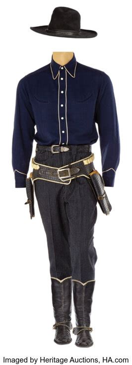 William Boyd "Hopalong Cassidy" complete signature costume ensemble. | Lot #1790 | Heritage Auctions