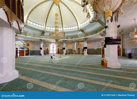 Jeddah, Saudi Arabia, February 22 2020: Interior of the Al Rahma Mosque ...