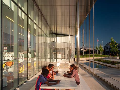 RDHA tops springdale library in ontario with a fluid, undulating topography