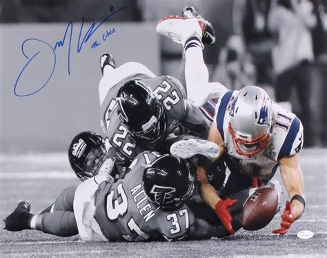 Julian Edelman Signed Patriots Super Bowl 51 Catch 16x20 Photo Inscribed "The Catch" (JSA COA ...