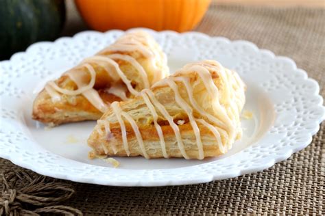 Pumpkin Puff Pastry Turnovers - Chocolate With Grace