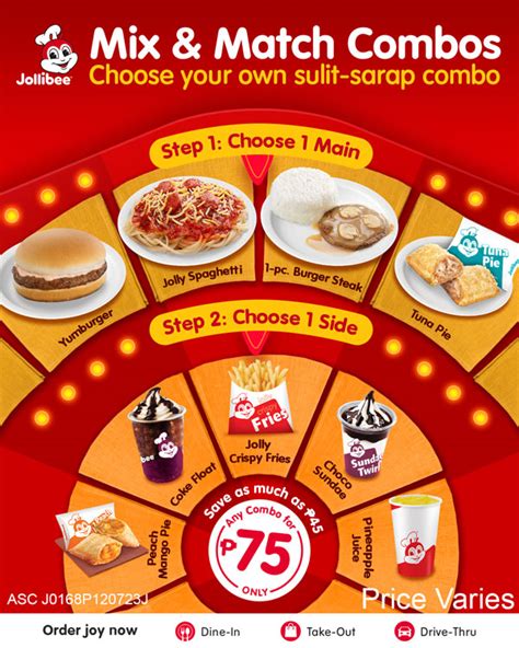 Jollibee brings back 'Mix Match Combos' - Manila Standard