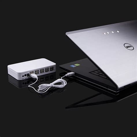 10 port remote control laptop alarm system notebook security device computer anti theft alarm ...