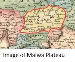 Can anyone please locate malwa plateau on map???? - Brainly.in