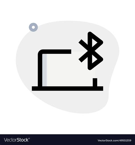 Laptop with bluetooth connectivity for wireless Vector Image