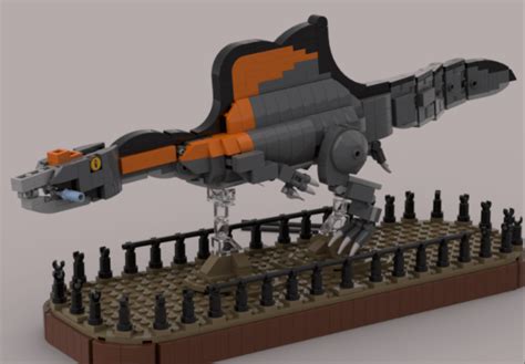 A Render of a Spinosaurus I Designed : r/lego