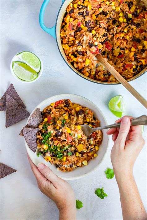 Healthy Rice and Beans: One Pot + Vegetarian