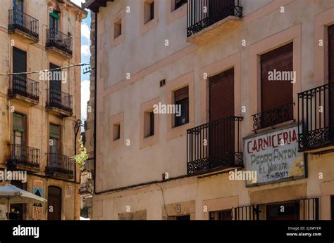 SEPULVEDA, SPAIN - SEPTEMBER 12, 2021: Architecture in the medieval ...