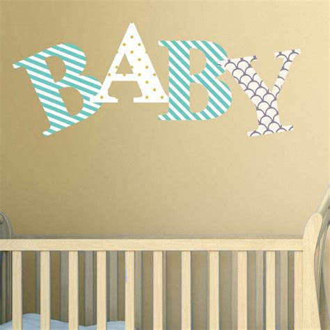 Decorative Letter Wall Decals Letter Decals by Chromantics - Etsy | Wall letter decals, Wall ...