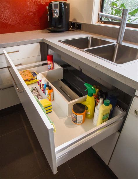 Under sink drawer with storage. www.thekitchendesigncentre.com.au ...