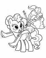 Equestria Girls And Pony Pinkie Pie sketch template