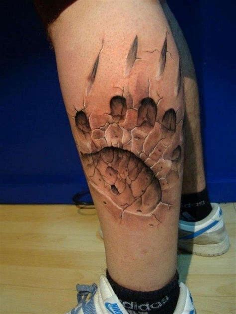 The "Clawed by a werewolf" effect. | Best 3d tattoos, 3d tattoos, Hyper realistic tattoo