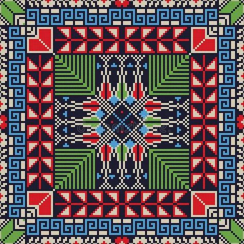 Traditional Palestinian Embroidery Pattern 7. Traditional Palestinian ...