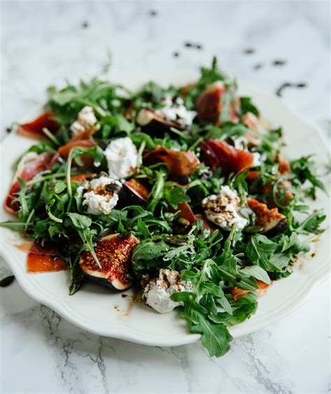 Fig, goat cheese & serrano ham salad - the tasty other