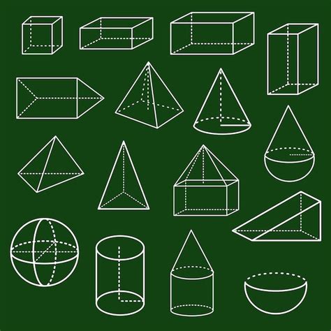 Premium Vector | Geometry math collection