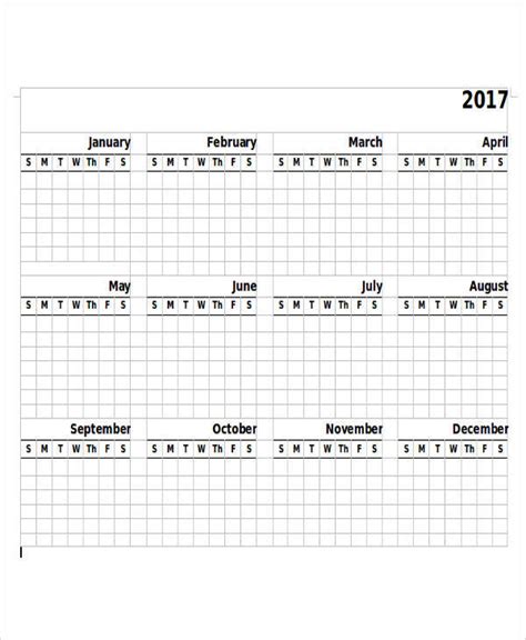 Free Printable Yearly Calendars