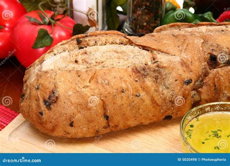 Olive Bread Loaf in Kitchen Stock Photo - Image of carbs, kitchen: 5020498