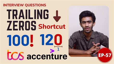 Trailing Zeros - Factorial - O(logN)| Accenture-TCS Coding Question ...