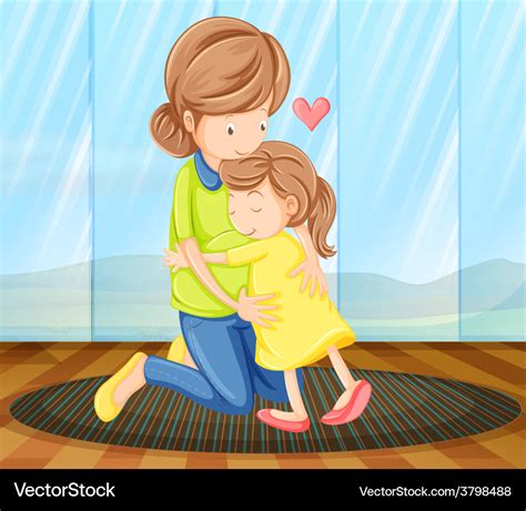 Children Hugging Parents